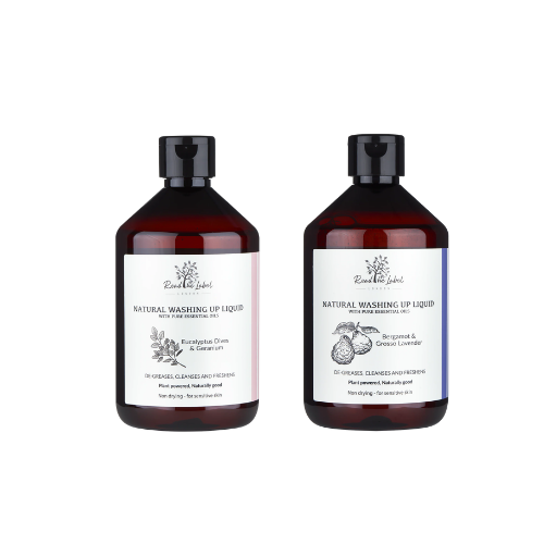 天然洗碗精｜尤加利×天竺葵-佛手柑×薰衣草禮盒組｜500ml 英國 Vanilla Blanc｜Read the Label