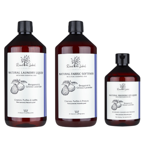 清潔三重奏｜佛手柑×薰衣草｜洗衣精+柔軟精+洗碗精 英國 Vanilla Blanc｜Read the Label