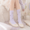 pink and blue 蝴蝶結高筒襪|女童女生甜美高筒襪 學院風襪子 制服短裙穿搭 親膚棉襪|商品細節圖 pink and blue 蝴蝶結高筒襪|女童女生甜美高筒襪 學院風襪子 制服短裙穿搭 親膚棉襪 商品細節圖
