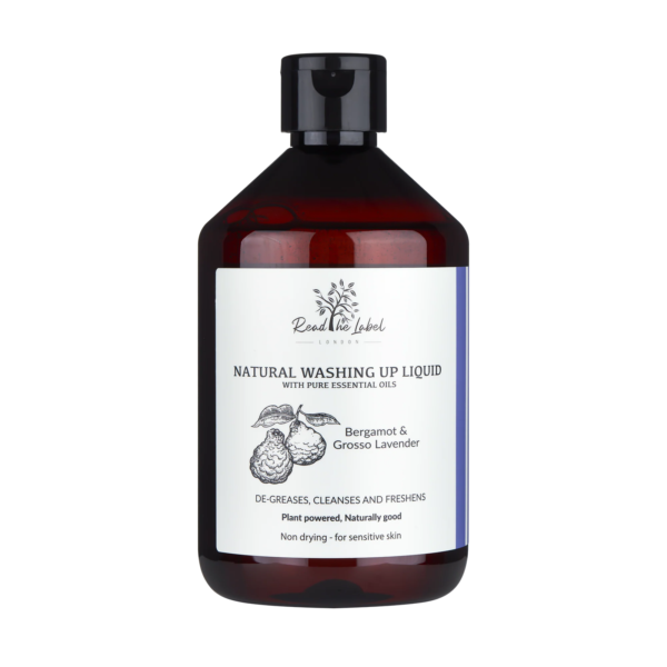 Read the Label 天然洗碗精 佛手柑×薰衣草 500ml 瓶身圖 Read the Label 天然洗碗精 佛手柑×薰衣草 500ml 瓶身圖