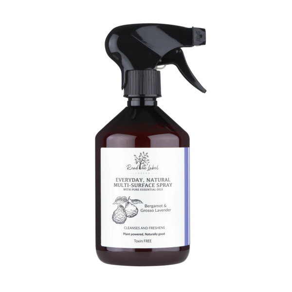 Read the Label 天然萬用清潔噴霧 佛手柑×薰衣草瓶身圖