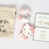 Hello Kitty 固齒器奶嘴鏈套組－HUI 雛菊 仙人掌 袋 卡，客製名字示意