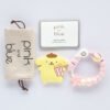 布丁狗 Pompompurin 固齒器奶嘴鏈套組｜客製英文名字・禮盒加購