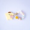 布丁狗 Pompompurin 固齒器奶嘴鏈套組｜客製英文名字・禮盒加購