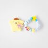 布丁狗 Pompompurin 固齒器奶嘴鏈套組，POMPOM 星星熱氣球款與客製名字示意