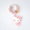 Hello Kitty 固齒器奶嘴鏈套組－pupu 獅子，客製名字示意