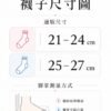 輕柔透膚羅紋襪 尺寸表 輕柔透膚羅紋襪 尺寸表
