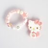 Hello Kitty 固齒器奶嘴鏈套組－yunnu 星星 熱氣球 雲，客製名字示意