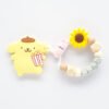 布丁狗 Pompompurin 固齒器奶嘴鏈套組｜客製英文名字・禮盒加購