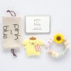 布丁狗 Pompompurin 固齒器奶嘴鏈套組｜客製英文名字・禮盒加購