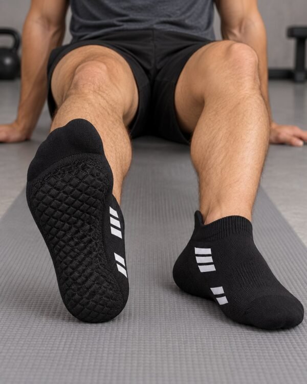 cushioned-sport-ankle-socks-6-pack-05-scene pink and blue 避震設計隱形運動襪 6雙入|BCI棉紗透氣短襪|黑/白可選
