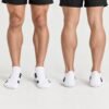 cushioned-sport-ankle-socks-6-pack-10-pair pink and blue 避震設計隱形運動襪 6雙入|BCI棉紗透氣短襪|黑/白可選