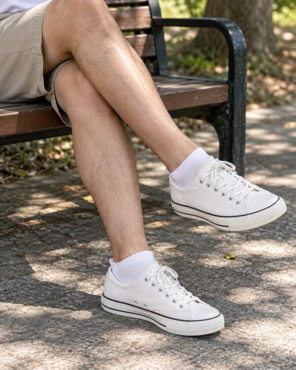 daily-comfort-low-cut-socks-05-scene 日常舒適踝襪|低筒貼合・同色5雙入