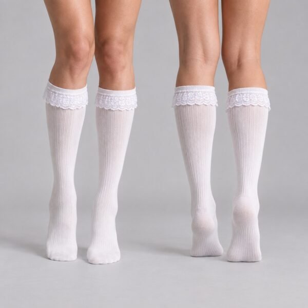 lace-crew-socks-09-pair 蕾絲中筒襪|黑白蕾絲花邊,制服與日常都好搭