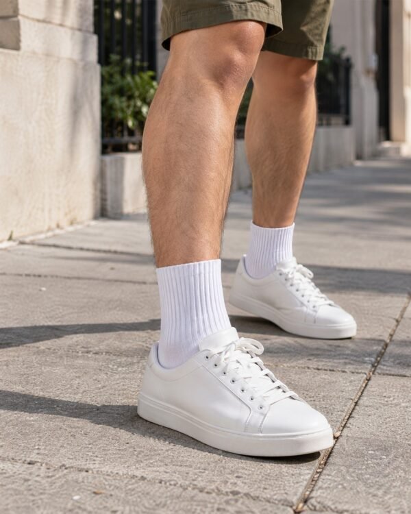 lightweight-comfort-ankle-socks-04-scene 輕盈舒適短襪|棉混紡・同色5雙入
